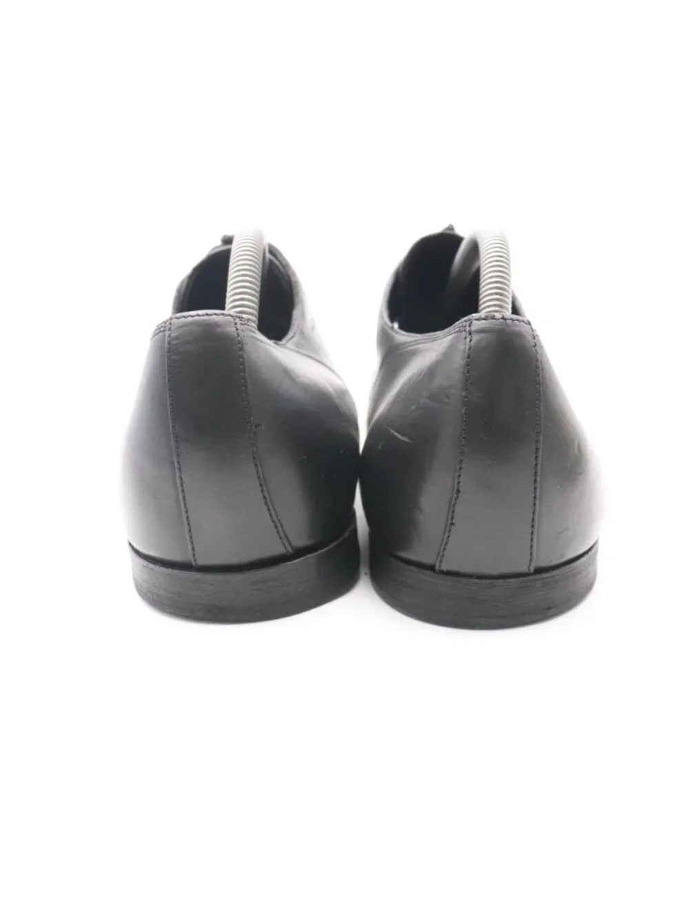 Dolce & Gabbana Men’s Size UK 9.5 Cap Toe Derby Shoes Black Leather